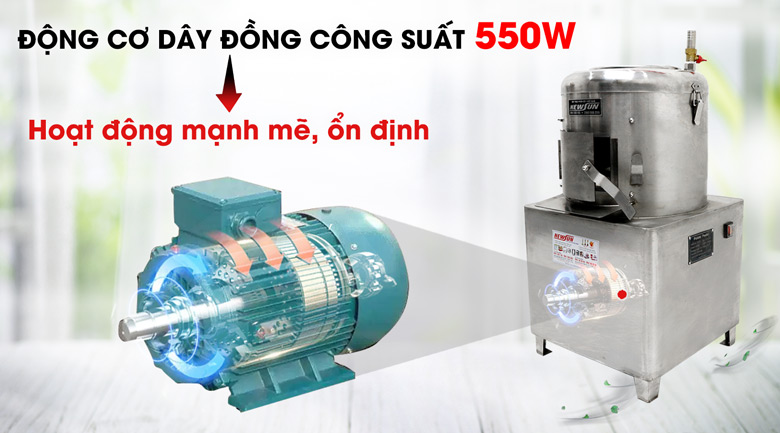 Động cơ dây đồng mạnh mẽ, khỏe khoắn