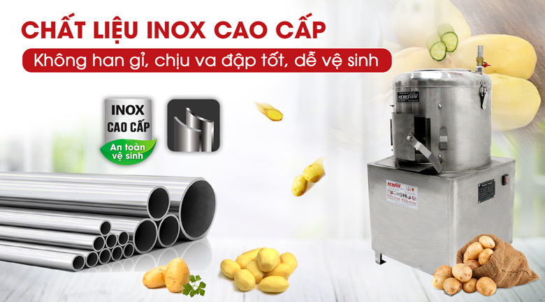 Chất liệu inox cao cấp, sáng bóng Chất liệu inox cao cấp, sáng bóng