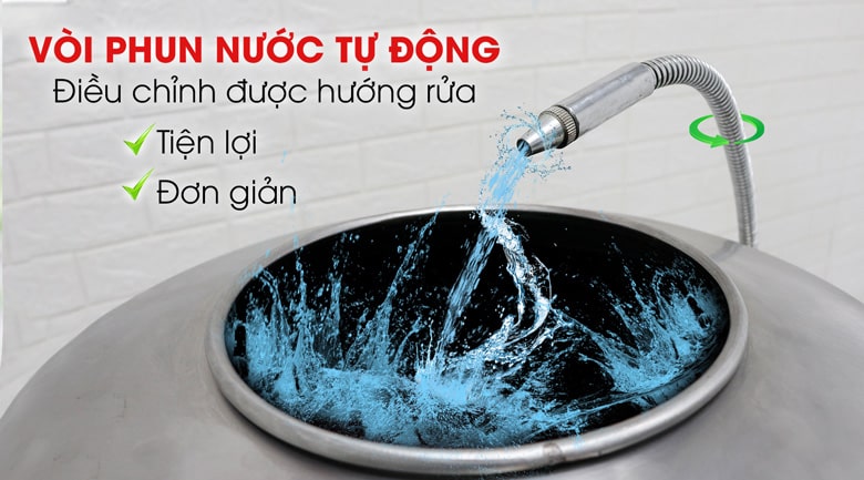 Máy gọt khoai tây TP-600 Vòi nước tự động