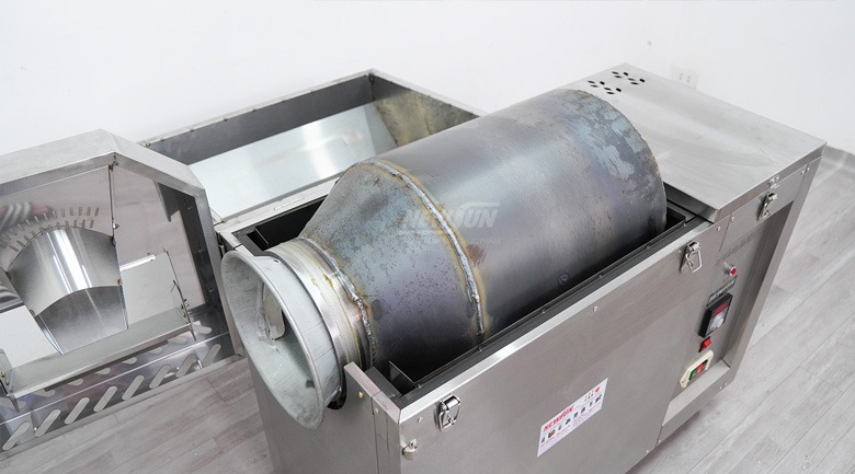 máy rang đậu, chi tiết