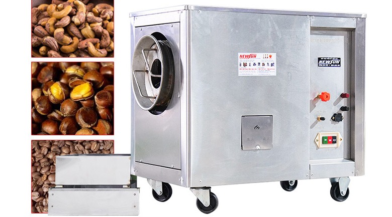 Máy rang ngũ cốc công nghiệp CY-15 lồng inox